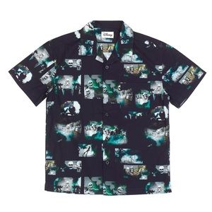 Disney Store Silly Symphony The Skeleton Dance Button Up Short Sleeve Shirt NWT